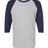 Tultex Men's Fine Jersey Raglan T-Shirt-1