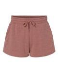 Independent Trading Co. Women’s Lightweight California Wave Wash Fleece Shorts-1
