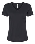 BELLA + CANVAS Women's Relaxed Heather CVC V-Neck Tee-1