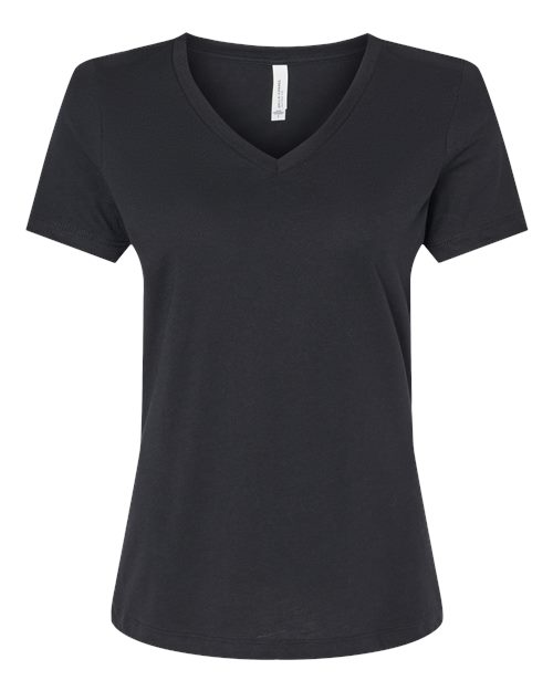 BELLA + CANVAS Women's Relaxed Heather CVC V-Neck Tee-1