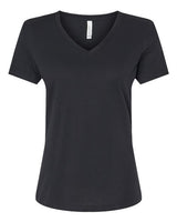 BELLA + CANVAS Women's Relaxed Heather CVC V-Neck Tee-1