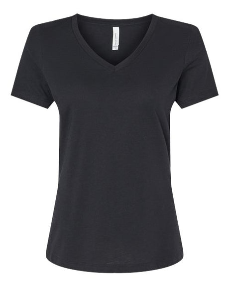 BELLA + CANVAS Women's Relaxed Heather CVC V-Neck Tee-1