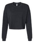 Independent Trading Co. Women's Lightweight Crop Crewneck Sweatshirt-1