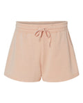 Independent Trading Co. Women’s Lightweight California Wave Wash Fleece Shorts-1