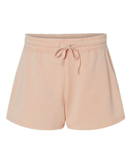 Independent Trading Co. Women’s Lightweight California Wave Wash Fleece Shorts-1
