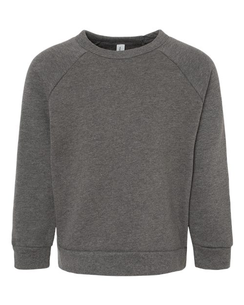 BELLA + CANVAS Toddler Sponge Fleece Raglan Crewneck Sweatshirt-1