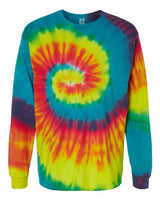 Colortone Men's Tie-Dyed Long Sleeve T-Shirt-1