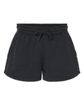Independent Trading Co. Women’s Lightweight California Wave Wash Fleece Shorts-1