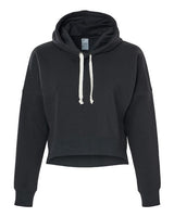 J. America Women's Crop Hooded Sweatshirt-1