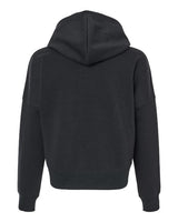 J. America Women's Crop Hooded Sweatshirt-2