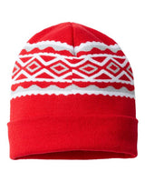 Cap America USA- Made Diamond Cuffed Beanie