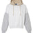 MV Sport Women's Sueded Fleece Colorblocked Crop Hooded Sweatshirt-1