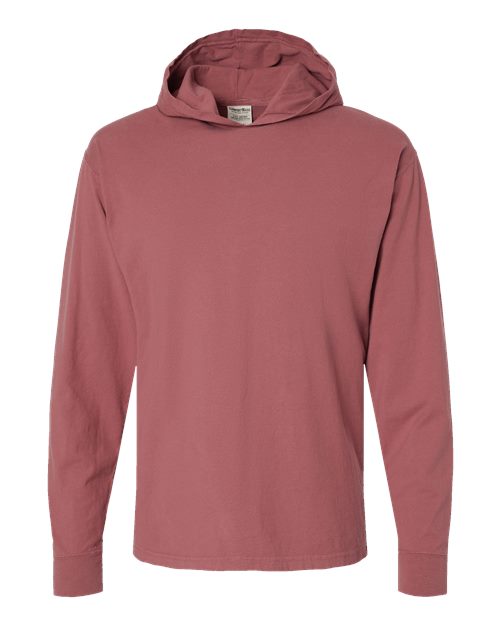 ComfortWash by Hanes Men's Garment-Dyed Jersey Hooded Long Sleeve T-Shirt-1