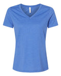 BELLA + CANVAS Women's Relaxed Heather CVC V-Neck Tee-1