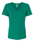 BELLA + CANVAS Women's Relaxed Jersey V-Neck Tee BC6405-1
