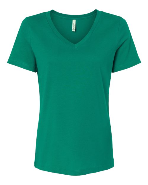 BELLA + CANVAS Women's Relaxed Jersey V-Neck Tee BC6405-1