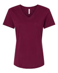 BELLA + CANVAS Women's Relaxed Jersey V-Neck Tee BC6405-1