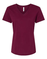 BELLA + CANVAS Women's Relaxed Jersey V-Neck Tee BC6405-1