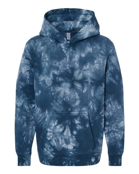 Independent Trading Co. Youth Midweight Tie-Dyed Hooded Sweatshirt-1
