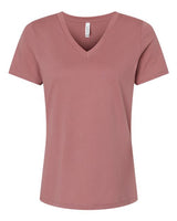 BELLA + CANVAS Women's Relaxed Jersey V-Neck Tee BC6405-1