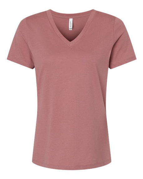 BELLA + CANVAS Women's Relaxed Jersey V-Neck Tee BC6405-1