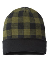 Cap America USA-Made Plaid Beanie