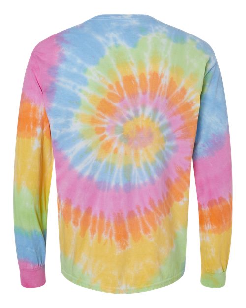 Colortone Men's Tie-Dyed Long Sleeve T-Shirt-2