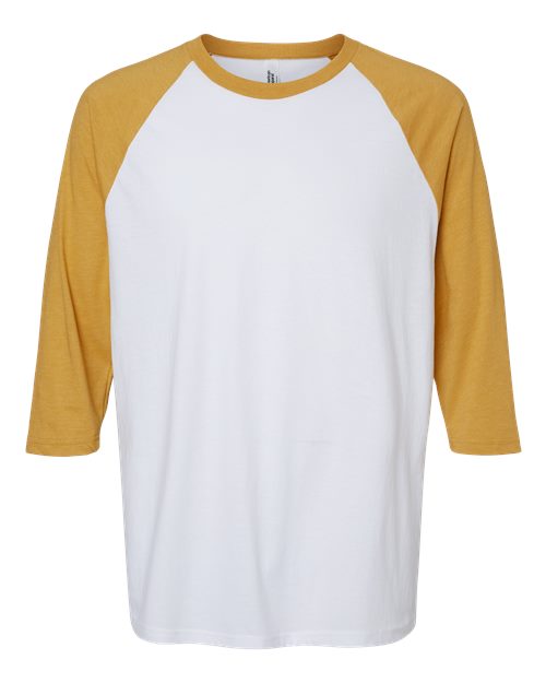 American Apparel Men's CVC Three-Quarter Sleeve Tee-1