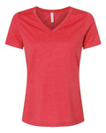 BELLA + CANVAS Women's Relaxed Heather CVC V-Neck Tee-1