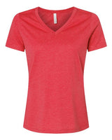 BELLA + CANVAS Women's Relaxed Heather CVC V-Neck Tee-1