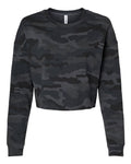 Independent Trading Co. Women's Lightweight Crop Crewneck Sweatshirt-1