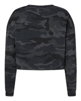 Independent Trading Co. Women's Lightweight Crop Crewneck Sweatshirt-2