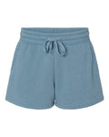 Independent Trading Co. Women’s Lightweight California Wave Wash Fleece Shorts-1