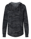 Independent Trading Co. Women’s Lightweight California Wave Wash Hooded Sweatshirt-1
