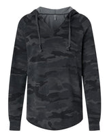 Independent Trading Co. Women’s Lightweight California Wave Wash Hooded Sweatshirt-1