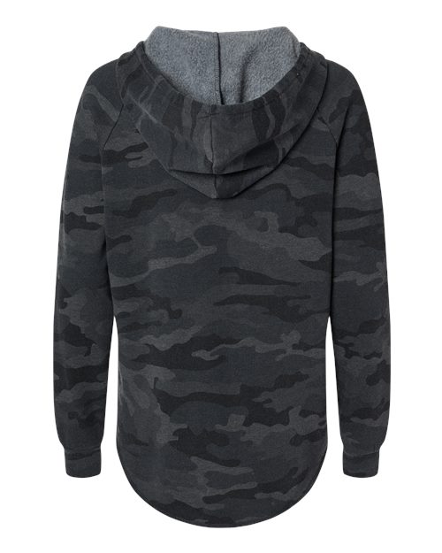 Independent Trading Co. Women’s Lightweight California Wave Wash Hooded Sweatshirt-2