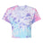 Colortone Women's Tie-Dyed Crop T-Shirt-1