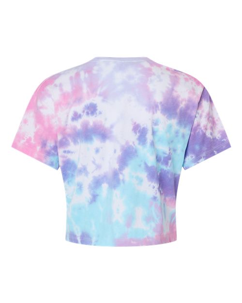 Colortone Women's Tie-Dyed Crop T-Shirt-2