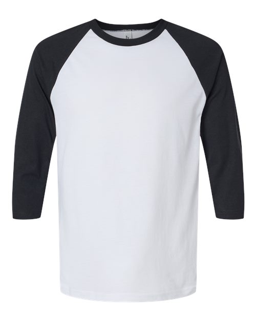 American Apparel Men's CVC Three-Quarter Sleeve Tee-1