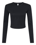 BELLA + CANVAS Women's Micro Rib Long Sleeve Baby Tee-1
