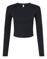 BELLA + CANVAS Women's Micro Rib Long Sleeve Baby Tee-1