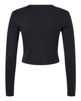 BELLA + CANVAS Women's Micro Rib Long Sleeve Baby Tee-2