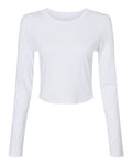 BELLA + CANVAS Women's Micro Rib Long Sleeve Baby Tee-1
