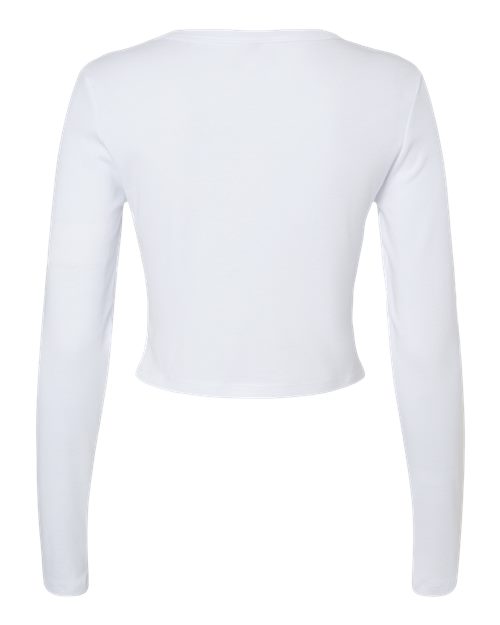 BELLA + CANVAS Women's Micro Rib Long Sleeve Baby Tee-2