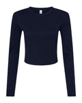 BELLA + CANVAS Women's Micro Rib Long Sleeve Baby Tee-1