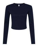 BELLA + CANVAS Women's Micro Rib Long Sleeve Baby Tee-1