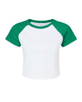 BELLA + CANVAS Women's Micro Rib Raglan Baby Tee-1