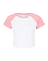 BELLA + CANVAS Women's Micro Rib Raglan Baby Tee-1
