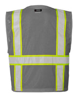 Kishigo Men's EV Series Enhanced Visibility Multi-Pocket Mesh Vest-2