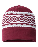 Cap America USA- Made Diamond Cuffed Beanie